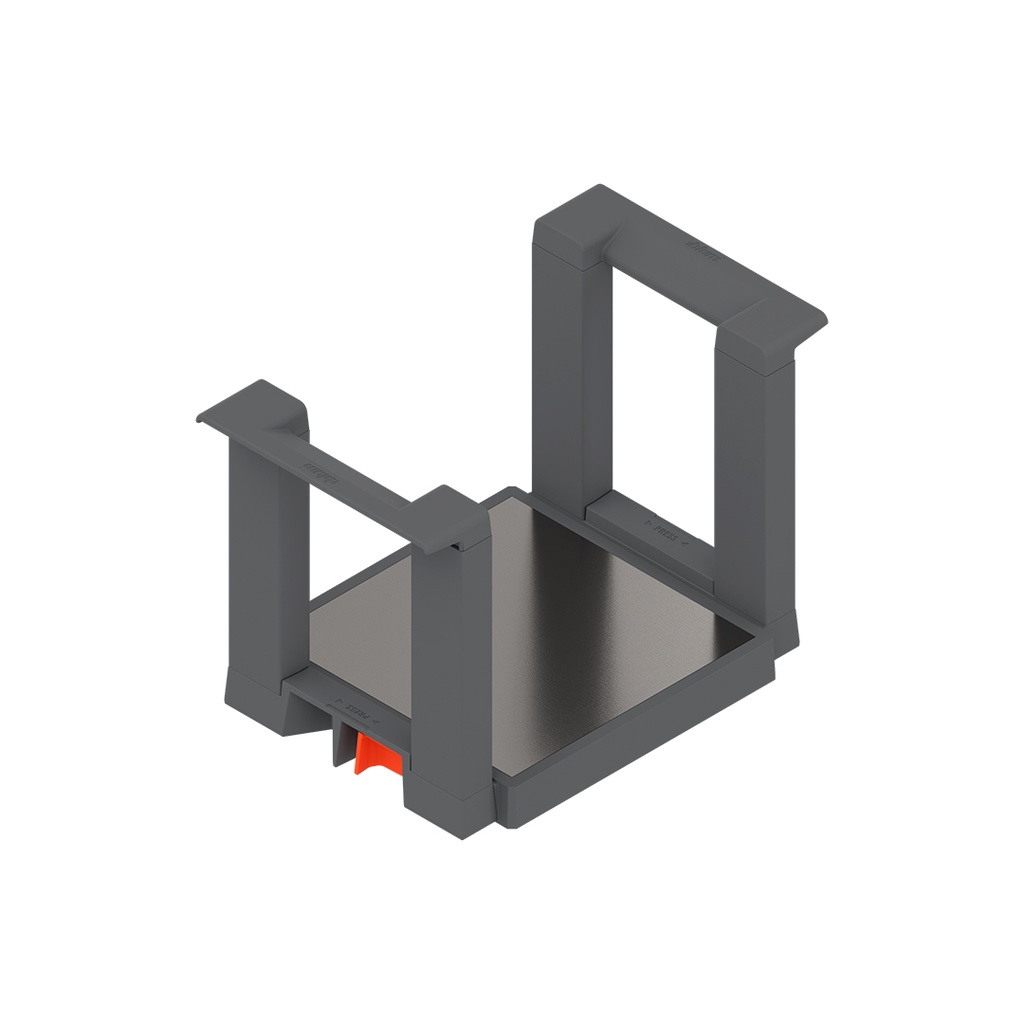 PORTA PLATOS BLUM ORGA-LINE Y AMBIA-LINE PARA ORGANIZACIÓN DE CAJONES DE COCINA, COLOR GRIS