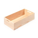CAJA RECTANGULAR LINIQ DE ENCINO BLANCO, PARA ORGANIZACIÓN DE CAJONES DE COCINA