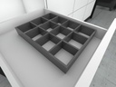 ORGANIZACIÓN LABRYS PARA DE 12 DIVISIONES, MED. 276 X 365 X 51 MM, ACABADO STARTDUST