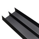 [321.620] CAJA CON 4 PERFILES REVEAL DOBLES DE ALUMINIO PARA ORGANIZACIÓN DE CAJONES, LONG. 2100 MM, ACABADO ANTRACITA