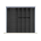 SET ORGANIZADOR CUBERTERO LINIQ PARA CAJÓN CON ANCHO DE 500- 600 MM, ACABADO FRESNO NEGRO