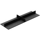 [321.513] DIVISOR EN CRUZ LINIQ 137 X 472 X 37.5 MM, ACABADO FRESNO NEGRO