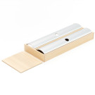 [321.507] PORTA ROLLOS DOBLE LINIQ, PARA ORGANIZACIÓN DE CAJONES DE COCINA, ENCINO BLANCO