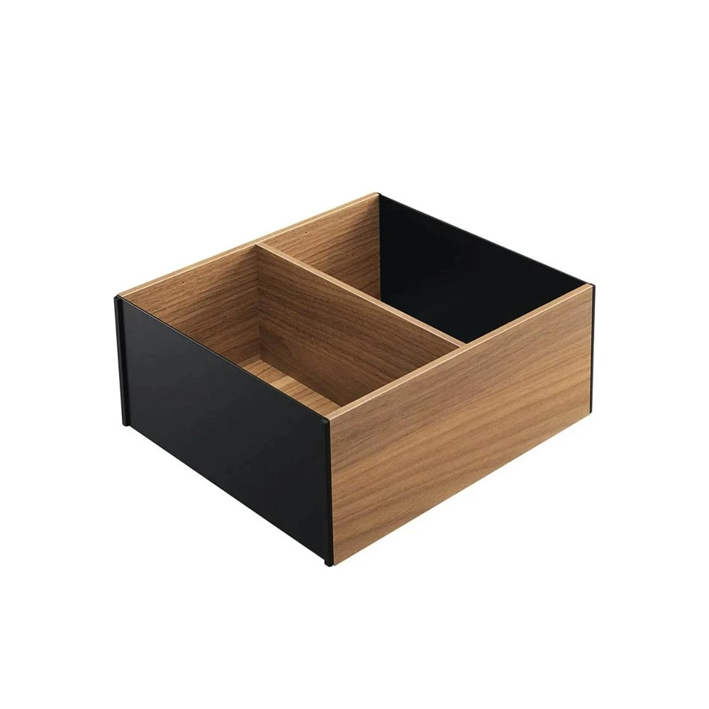 [ZC7F300RHUTS] MARCO CACEROLERO AMBIA-LINE CON 1 DIVISIÓN PARA CAJÓN CACEROLERO DE ANCHO 242 MM (Negro Terra Mate con Nogal Tennessee)