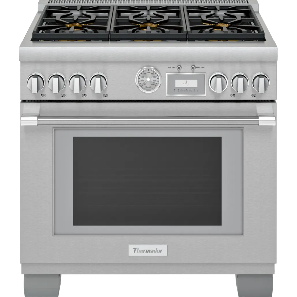 [PRD366WGU] THERMADOR PRO-GRAND 36 PULGADAS ESTUFA GAS Y ELÉCTRICA 6 QUEMADORES ACERO INOXIDABLE