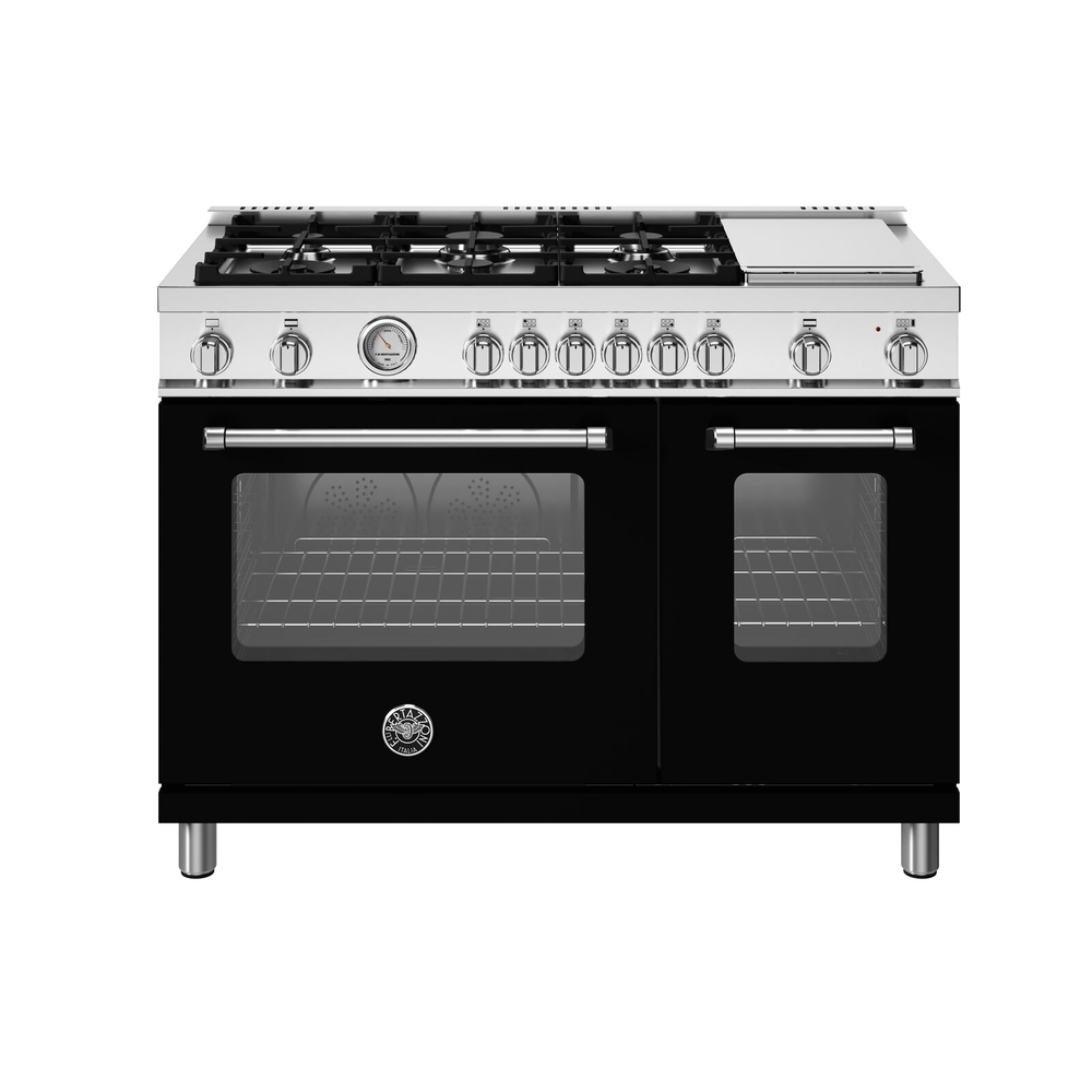 [MAS486GGASNEV] ESTUFA MASTER BERTAZZONI 48 PULGADAS GAS 6 QUEMADORES PLANCHA NEGRA