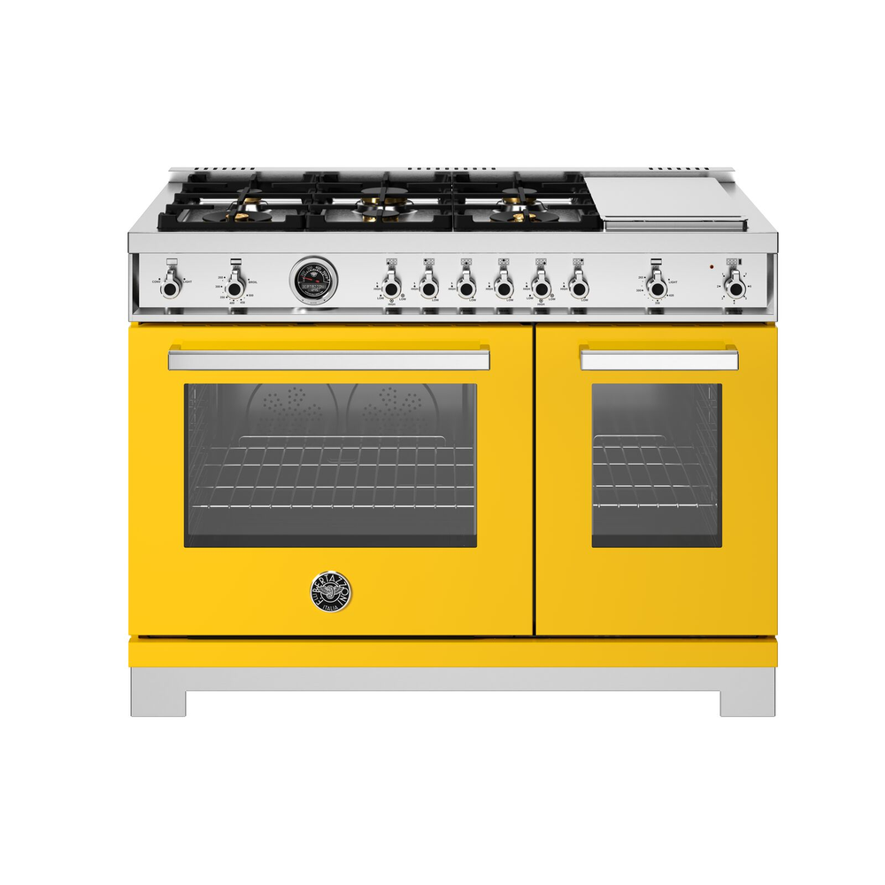 [PRO486BTFGMGIT] ESTUFA DE GAS PROFESIONAL BERTAZZONI SERIE PROFESSIONAL 48 PULGADAS CON HORNO Y 6 QUEMADORES DE BRONCE