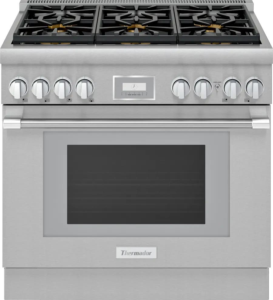 [P-PRG366WH] ESTUFA A GAS THERMADOR PRO-HARM DE 36 PULGADAS CON 6 QUEMADORES