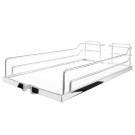[322.249] SET DE 3 ENTREPAÑOS CLASSIC PARA EXTRAÍBLE DISPENSA DE 250X462X106MM CON ANTIDESLIZANTE PARA MUEBLE DE 300 MM, ACABADO CROMO