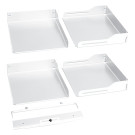 [322.442] JUEGO DE 4 ENTREPAÑOS PARA MAGIC CORNER COMFORT, LÍNEA LIBELL, ACABADO BLANCO