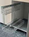 CANASTILLAS EXTRAÍBLES PARA GABINETE INFERIOR DE FREGADERO, MEDIDA 217 X 470 X 420 MM