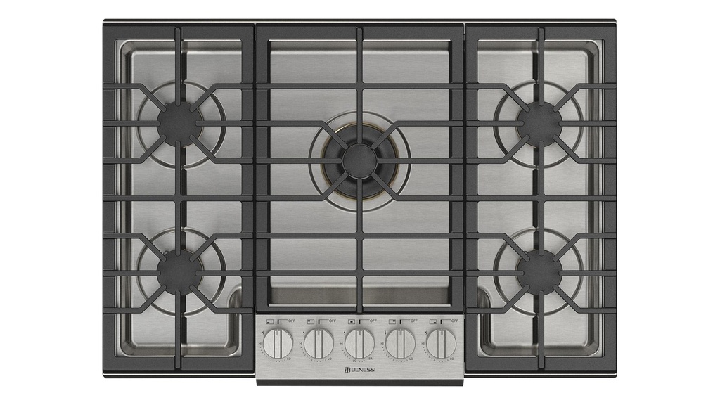 PARRILLA A GAS PRO BENESSI 30" ACERO NATURAL CONVERTIBLE