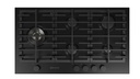 PARRILLA DE GAS NEGRA DE 36" CON 5 QUEMADORES SUPERIORES BENESSI