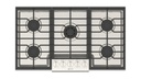 PARRILLA EMPOTRABLE A GAS BENESSI 36" 5 QUEMADORES ACERO