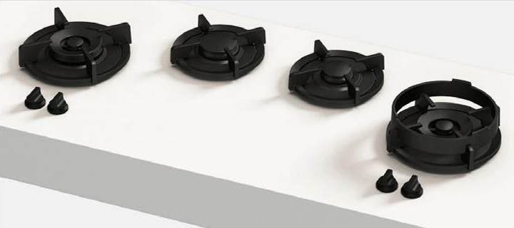[52.01.04.114] PARRILLA DE GAS PITT COOKING DRUM, 4 ZONAS, NEGRA, CON CONTROLES SUPERIORES