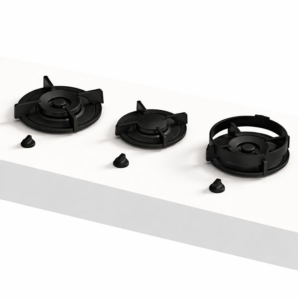 [51.05.05.111] COCINA PROFESIONAL A GAS LP PITT COOKING CUSIN 3 ZONAS NEGRA