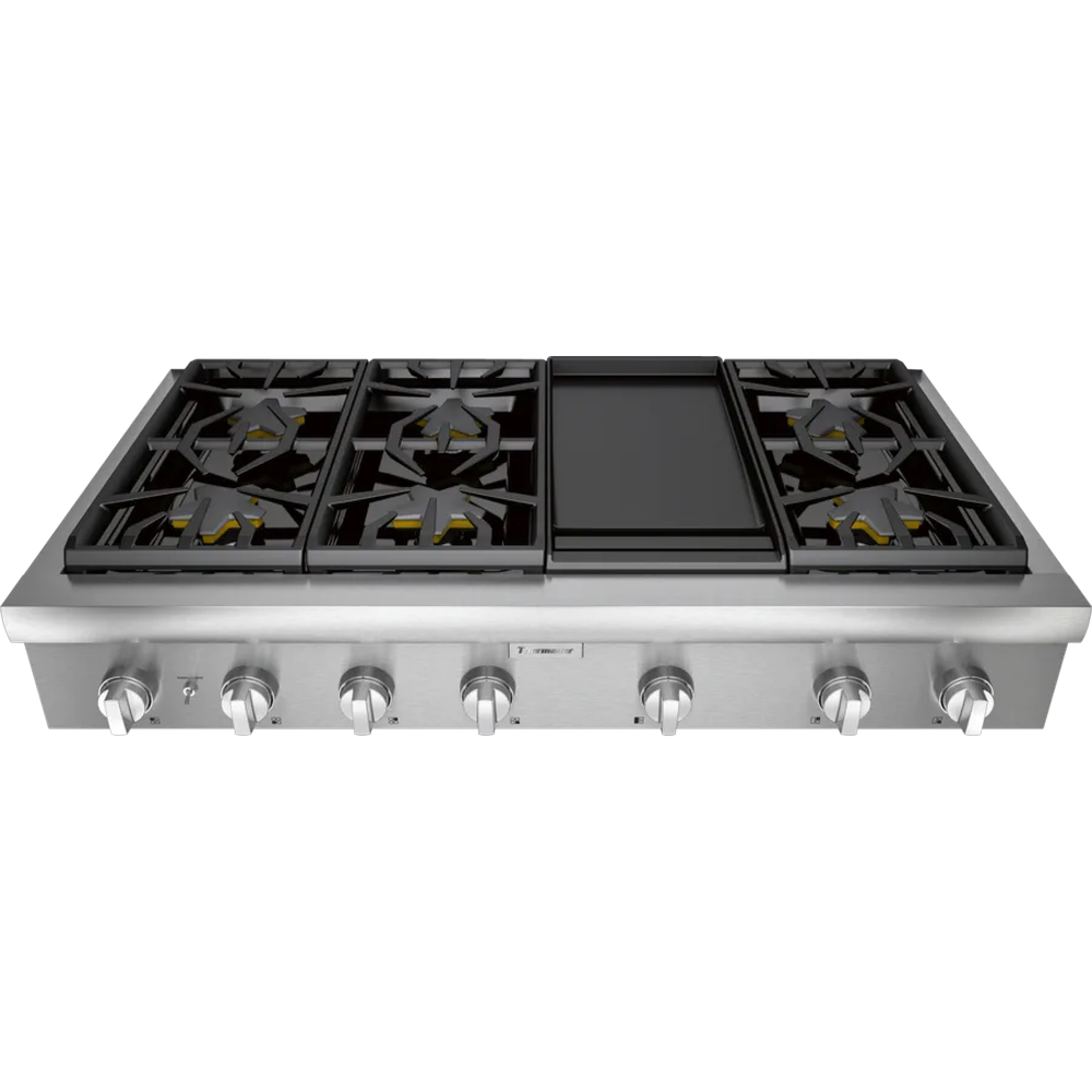[PCG486WD] PARRILLA PROFESIONAL TERMADOR 48 PULGADAS 6 QUEMADORES PLANCHA GAS NATURAL
