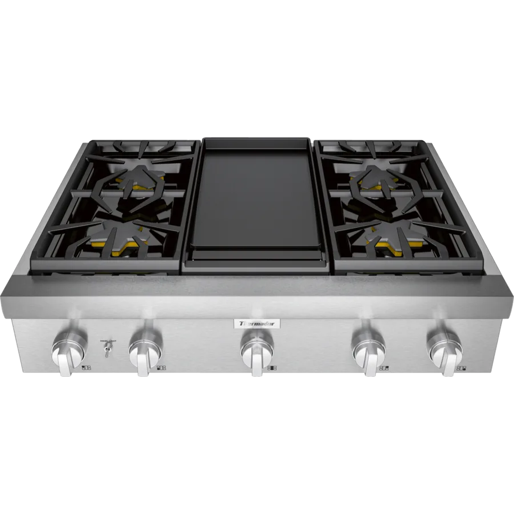 PARRILLA PROFESIONAL 36 PULGADAS 4 QUEMADORES PLANCHA GAS NATURAL