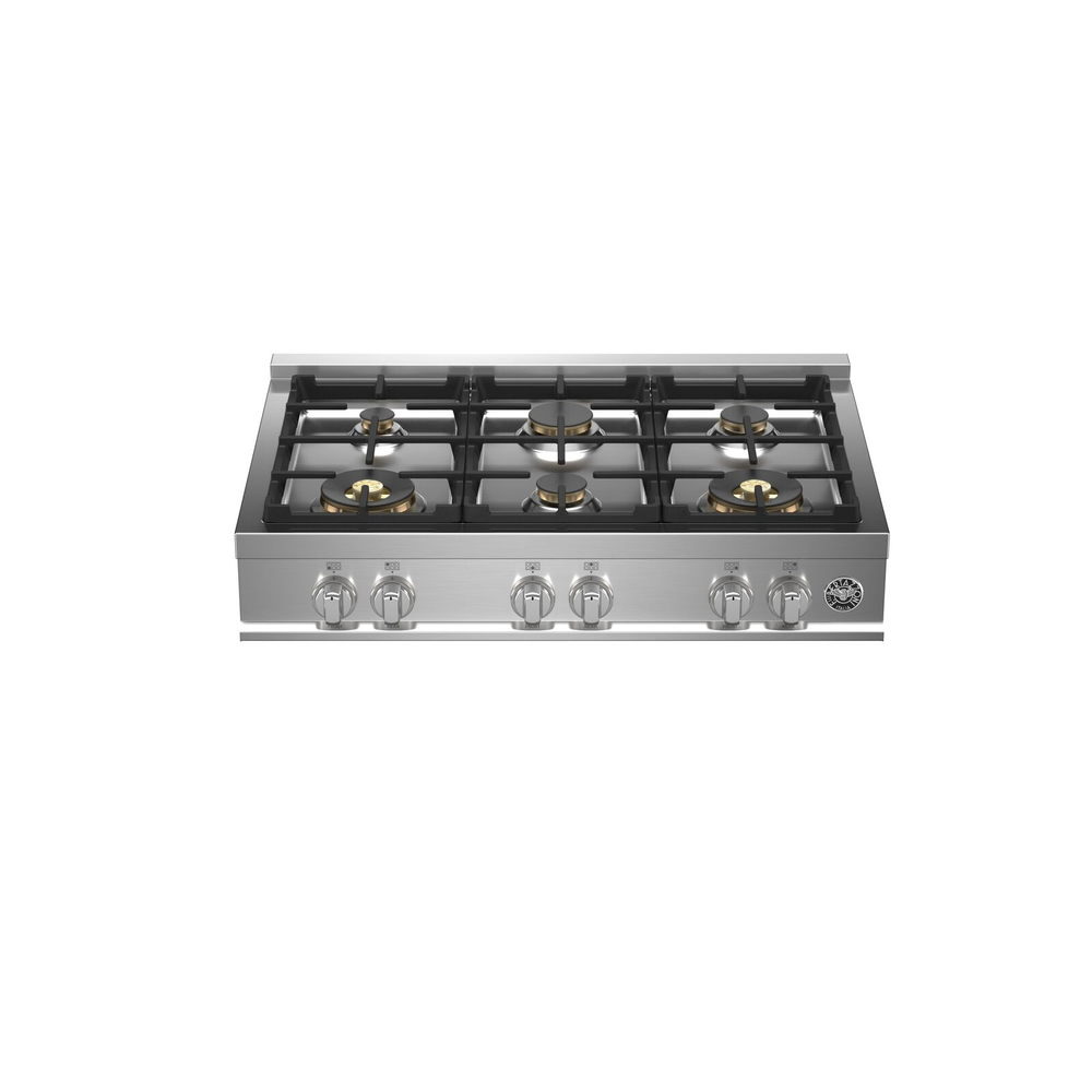 PARRILLA DE GAS BERTAZZONI MASTER SERIES 36 PULGADAS 6 QUEMADORES DE LATÓN