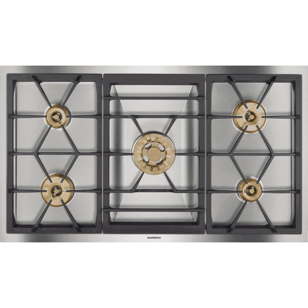 PARRILLA A GAS GAGGENAU VARIO SERIE 400 - 5 QUEMADORES ACERO INOXIDABLE