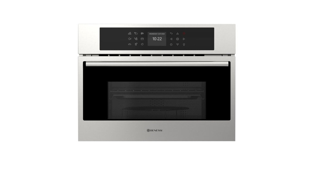 [BKCMSS24MAST] MICROONDAS COMBINADO BENESSI ACERO INOXIDABLE 60 CM