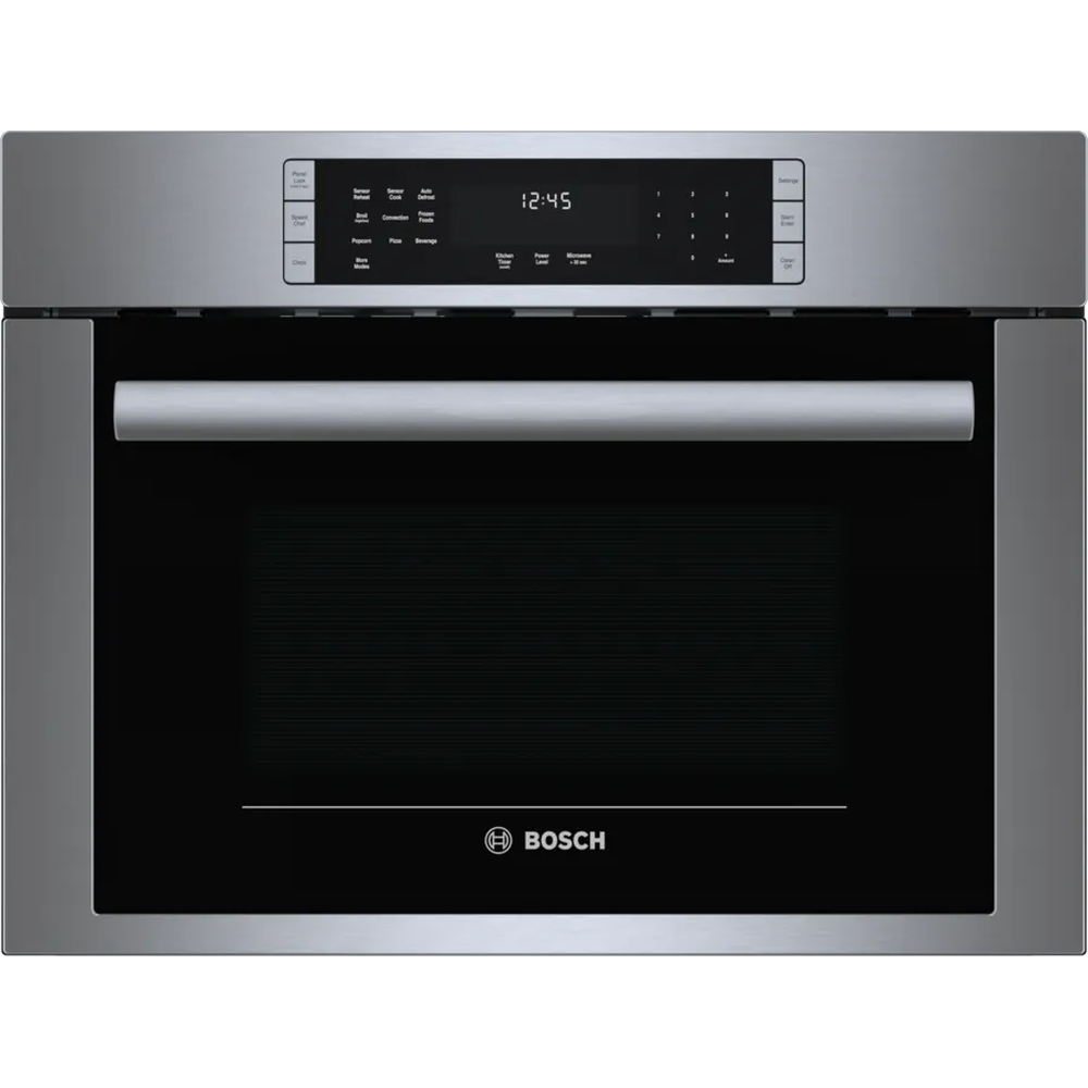 [HMC54151UC] HORNO MICROONDAS VELOCIDAD CONVECCIÓN 24 PULGADAS BOSCH ACERO INOXIDABLE