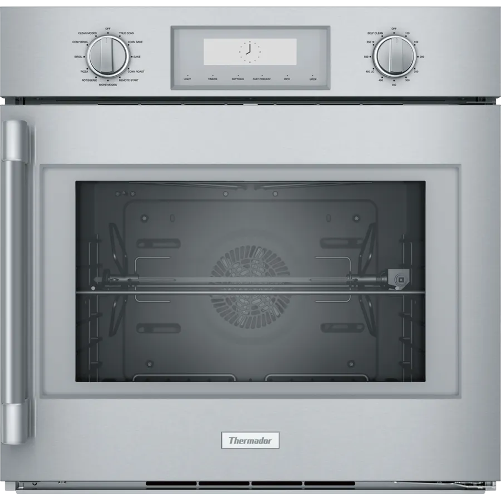 [POD301RW] HORNO SENCILLO ELÉCTRICO THERMADOR DE LUJO DE 30'' CON APERTURA LATERAL DERECHA ACERO INOXIDABLE
