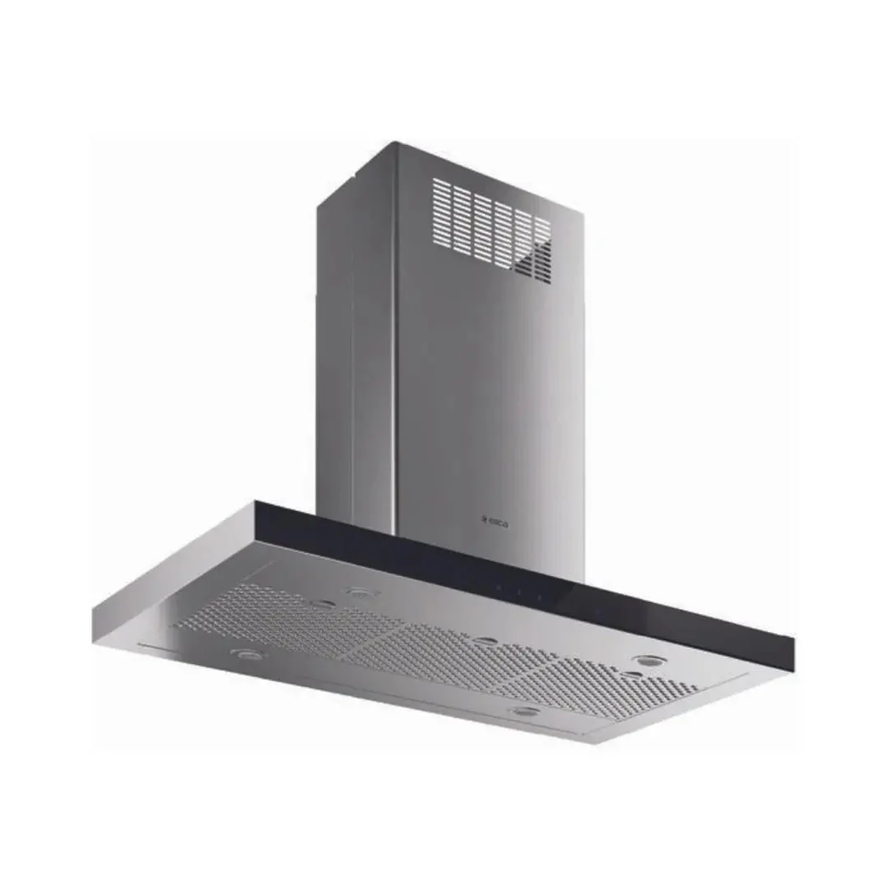 CAMPANA DE ISLA CONVERTIBLE ELICA MAGGIORE S50 4LED TC3VI ACERO 36 PULGADAS 600 CFM