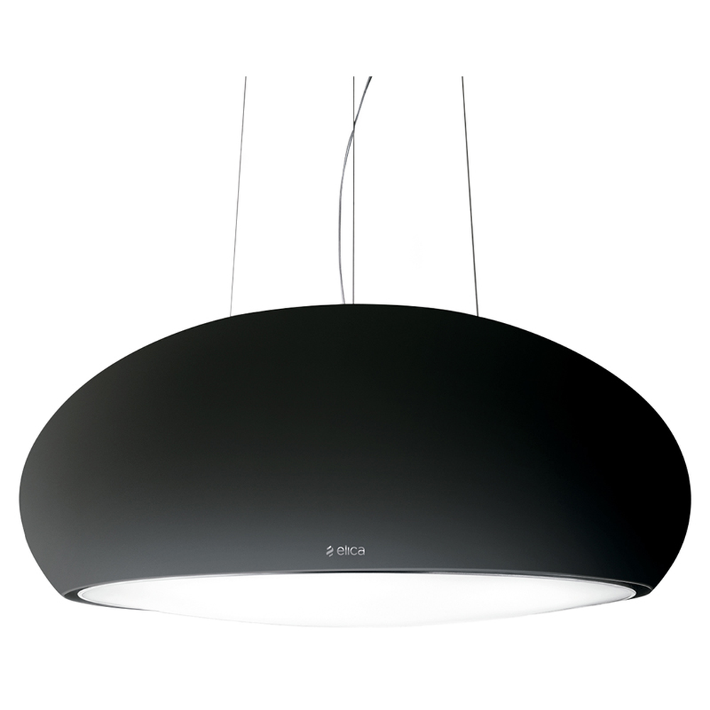 CAMPANA DE ISLA ELICA SHELL NEGRA 32 PULGADAS 400 CFM RECIRCULANTE