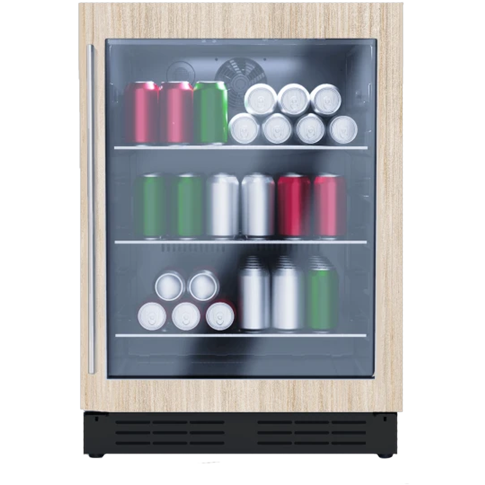 REFRIGERADOR DE BEBIDAS DE ZONA ÚNICA CON PANEL PERSONALIZABLE
