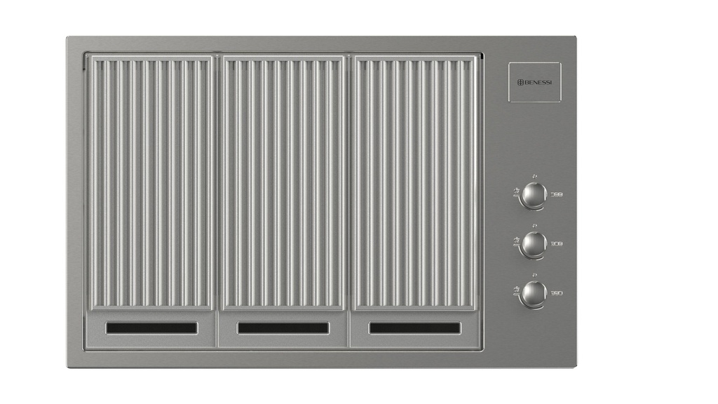 [BKOG80] PARRILLA EXTERIOR BENESSI 80CM GAS NATURAL/LP GRIS