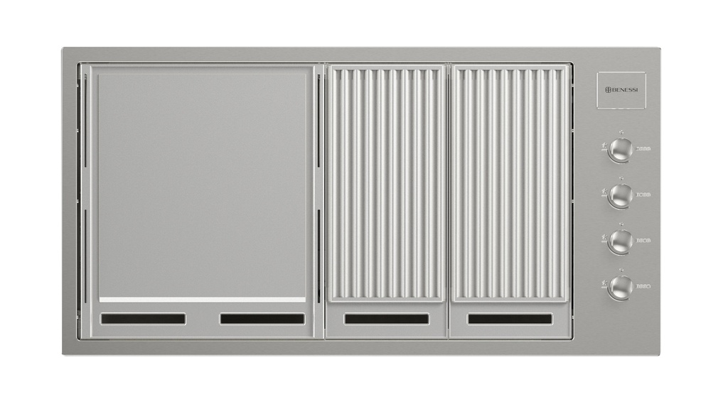 [BKOG100] PARRILLA EXTERIOR BENESSI 1M GAS NATURAL/LP ACERO