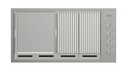 PARRILLA EXTERIOR BENESSI 1M GAS NATURAL/LP ACERO