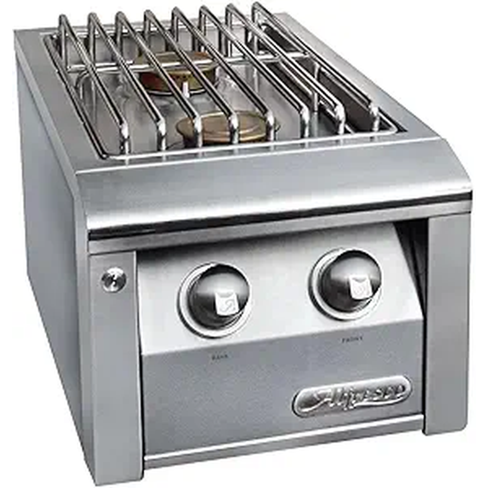 PARRILLA DE EXTERIOR A GAS LP DE 2 QUEMADORES EMPOTRABLE DE 14"