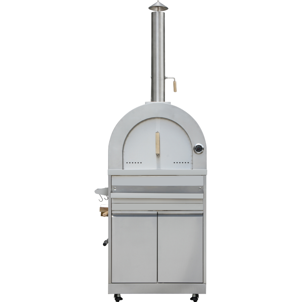 HORNO DE ACERO INOXIDABLE THOR PARA PIZZA CON ACABADO CROMO