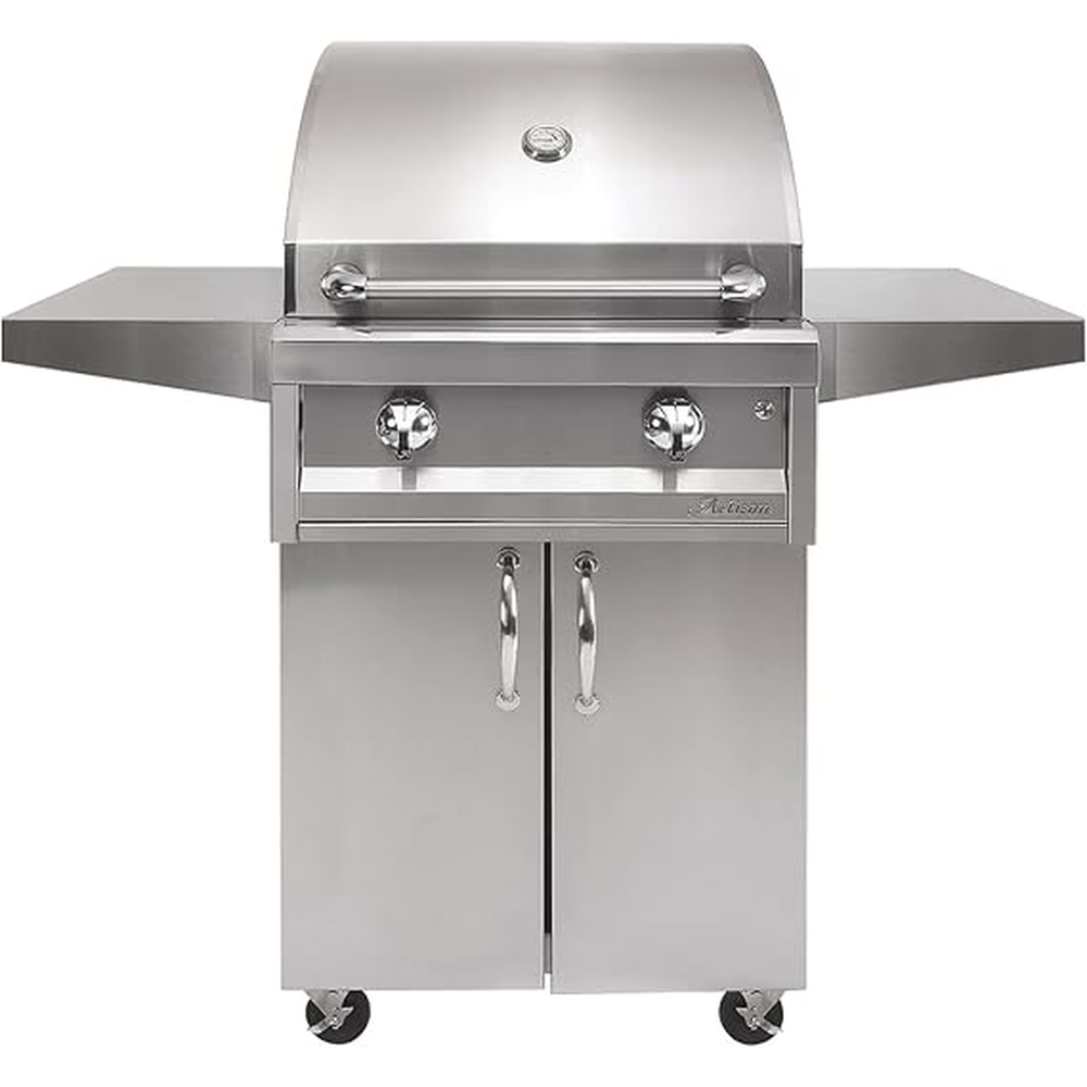 [AAEP26C] ASADOR DE GAS NATURAL DE 2 ZONAS CON CARRITO