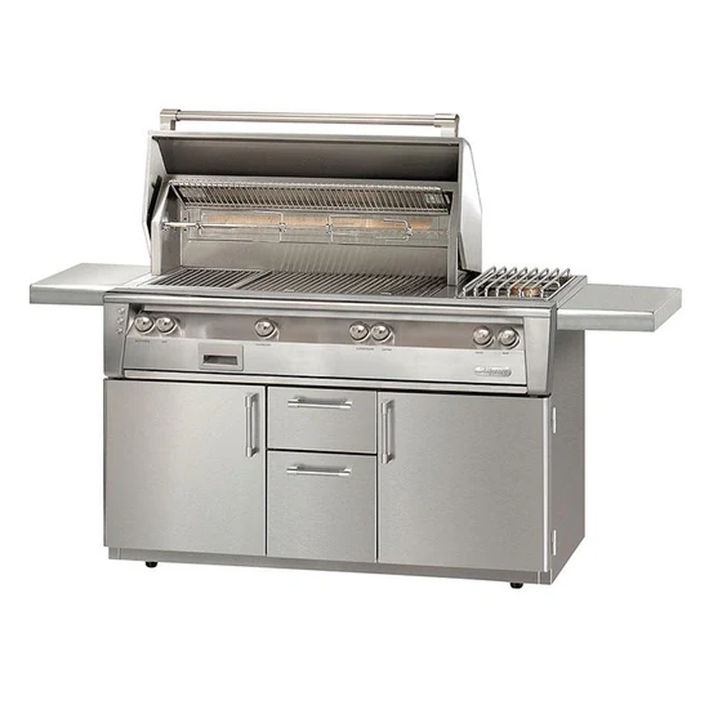 [ALXE56CLP] ASADOR A GAS LP DE 56" CON CARRITO LATERAL