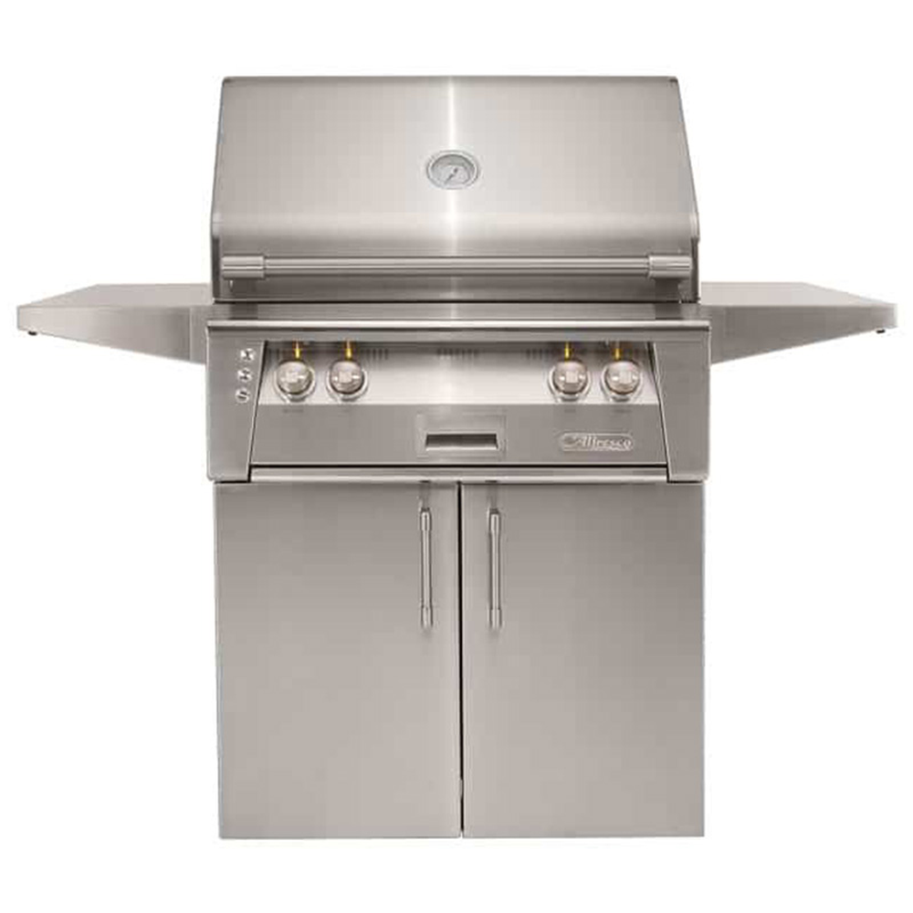[ALXE30SZC] CARRITO PARA ASADOR A GAS NATURAL DE 30" CON 2 ZONAS DE COCCIÓN