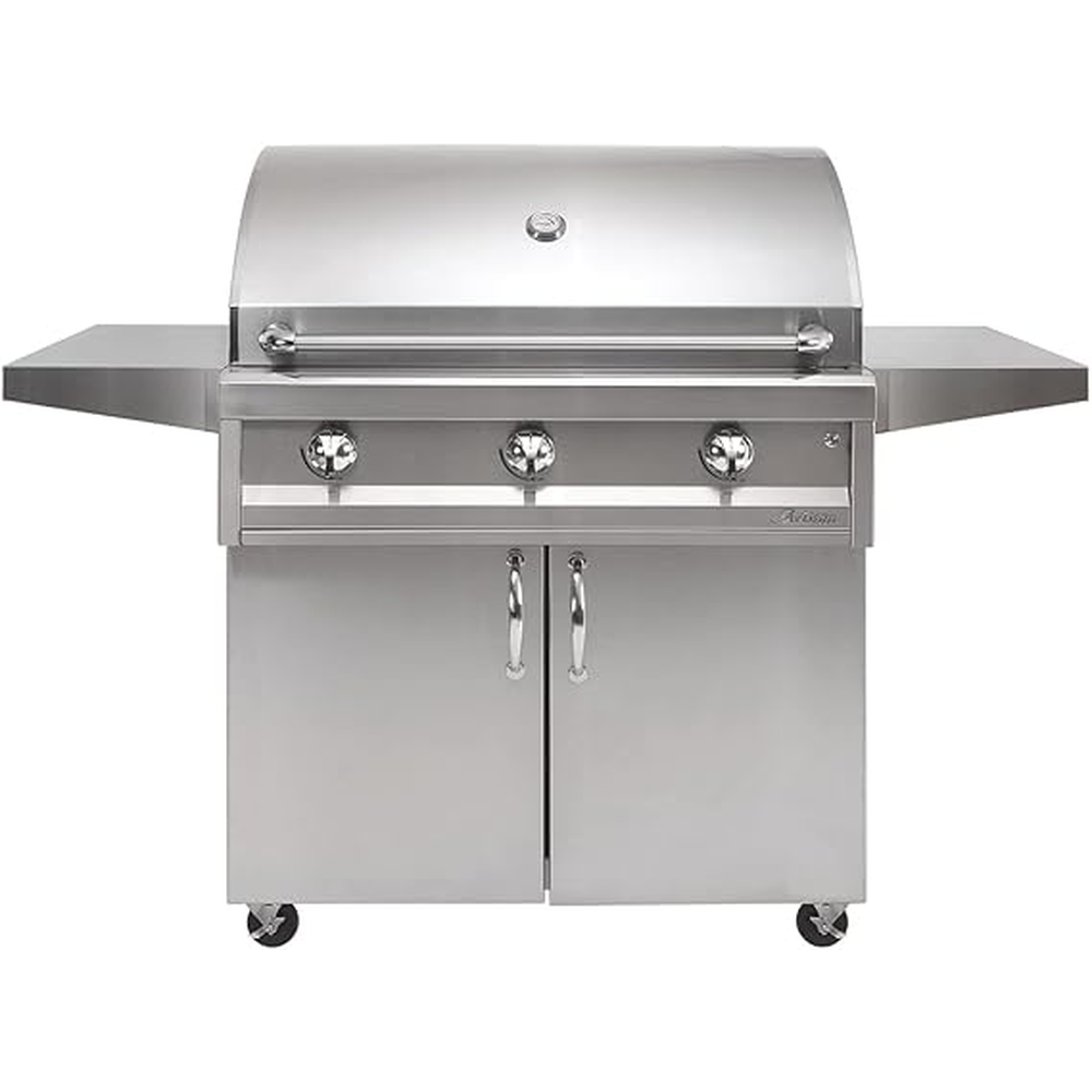 [AAEP36C] ASADOR DE GAS NATURAL CON 3 QUEMADORES Y CARRITO