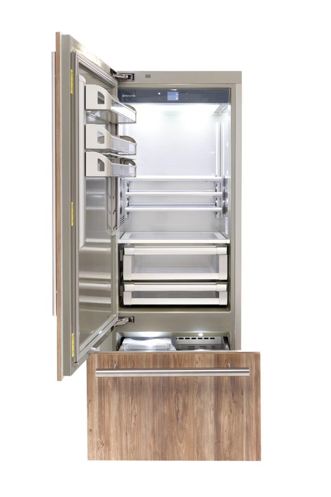 [BKFRZ30PL] COLUMNA REFRIGERADOR CONGELADOR INFERIOR BENESSI 30" LISTO PARA PANEL