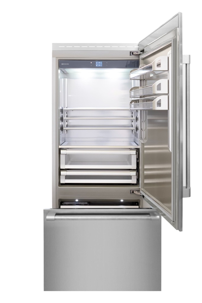 [BKFRZ36SSR] COLUMNA DE CONGELADOR Y REFRIGERADOR BENESSI DE 36" CON PANEL DE ACERO INOXIDABLE