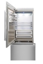 REFRIGERADOR CONGELADOR BENESSI 36" DE MONTAJE INFERIOR, PANEL ACERO, APERTURA IZQUIERDA