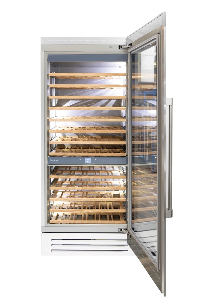 [BKFW36SSR] COLUMNA DE VINO BENESSI 36" ACERO CON PANEL DERECHO