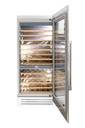 COLUMNA DE VINO BENESSI 36" ACERO CON PANEL DERECHO