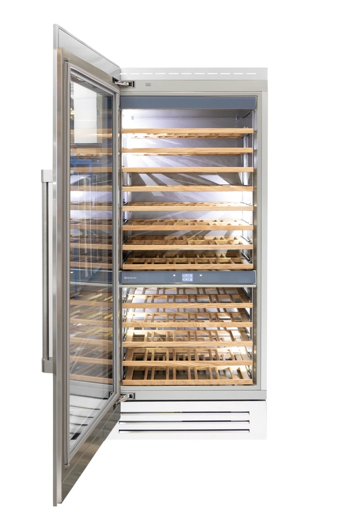 [BKFW36SSL] BENESSI CAVA DE VINO COLUMNA 36" DISEÑO ACERO INOXIDABLE APERTURA IZQUIERDA