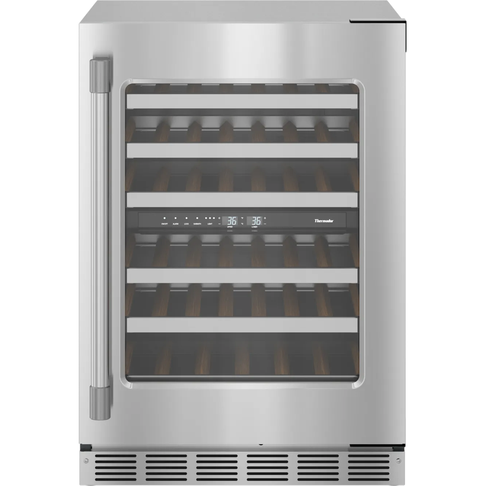 [T24UW925RS] CAVA DE VINO THERMADOR 24 PULGADAS PUERTA DE CRISTAL APERTURA DERECHA