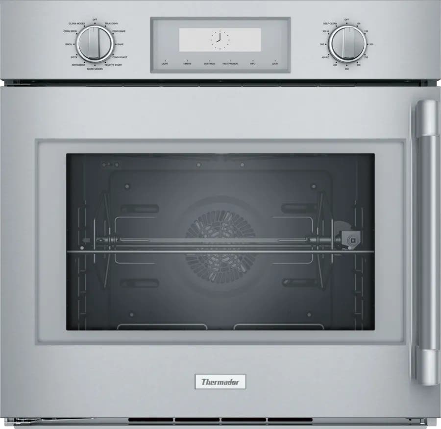 [P-POD301LW] HORNO SENCILLO DELUXE PANELES LATERALES APERTURA IZQUIERDA ACERO INOXIDABLE 30'' 240V