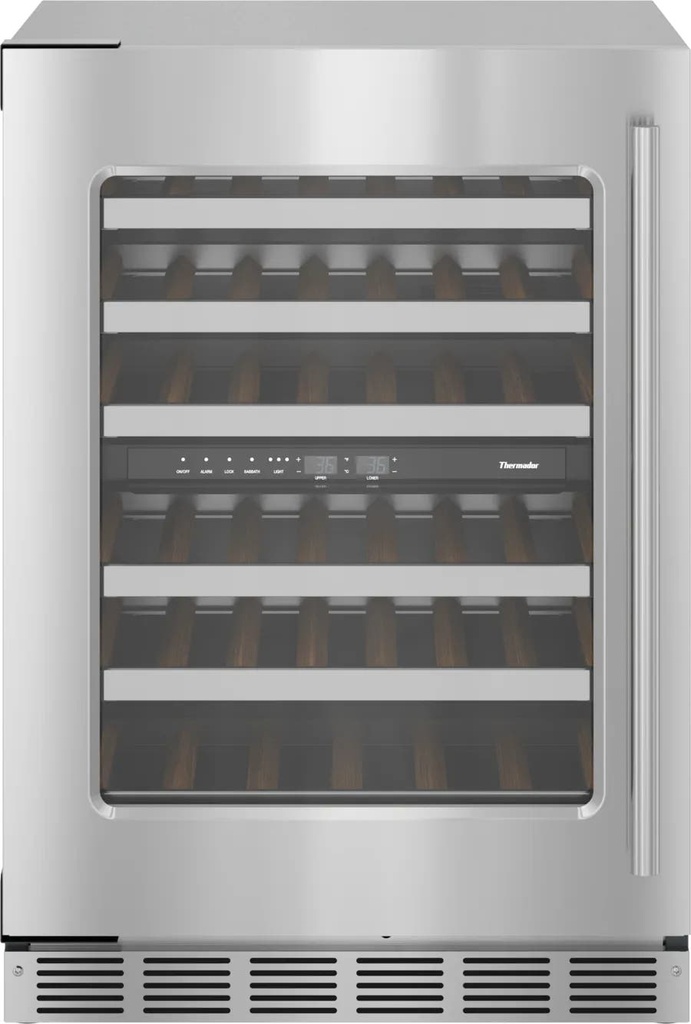 [P-T24UW915LS] CAVA DE VINOS TERMADOR MASTERPIECE PUERTA DE VIDRIO BATIENTE IZQUIERDO