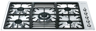 [PGF95K-4] PARRILLA DE GAS 5 QUEMADORES ACERO INOX