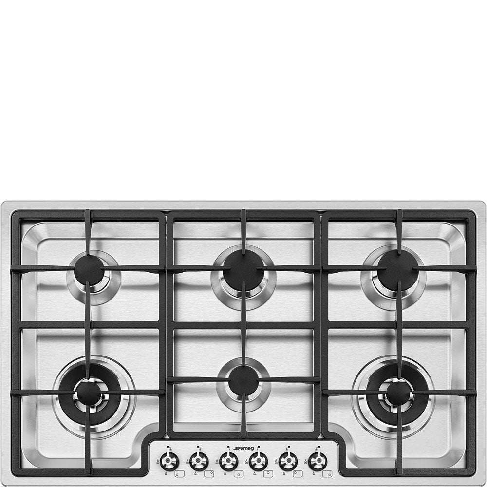 [PGF96K2] PARRILLA A GAS 6 QUEMADORES ACERO INOX